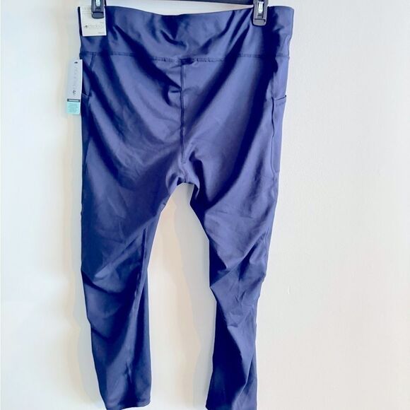 ID Ideology Women’s Blue Active Cropped Leggings, pant Dark Blue ,MSRP $35 - Picture 5 of 5